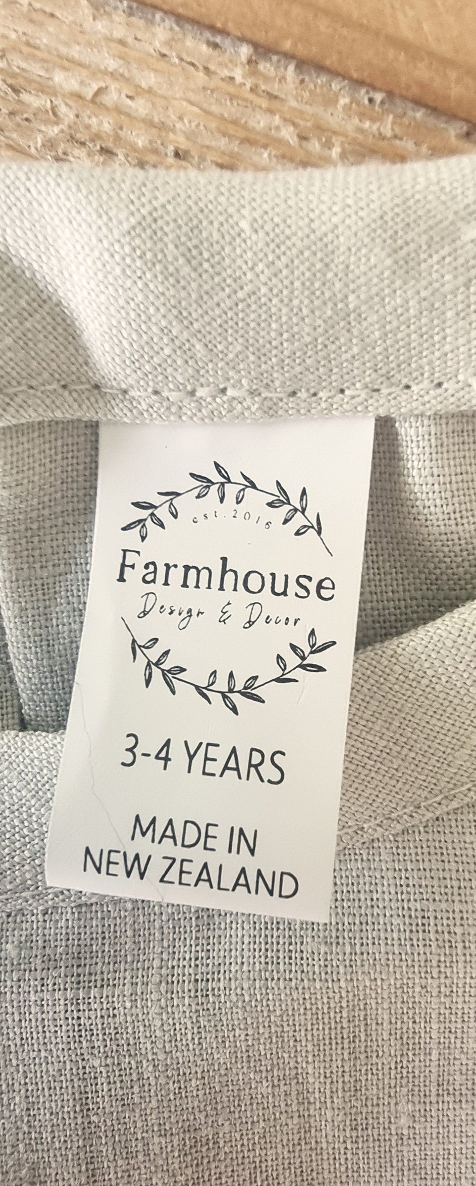 Farmhouse Linen Dress-  Bone