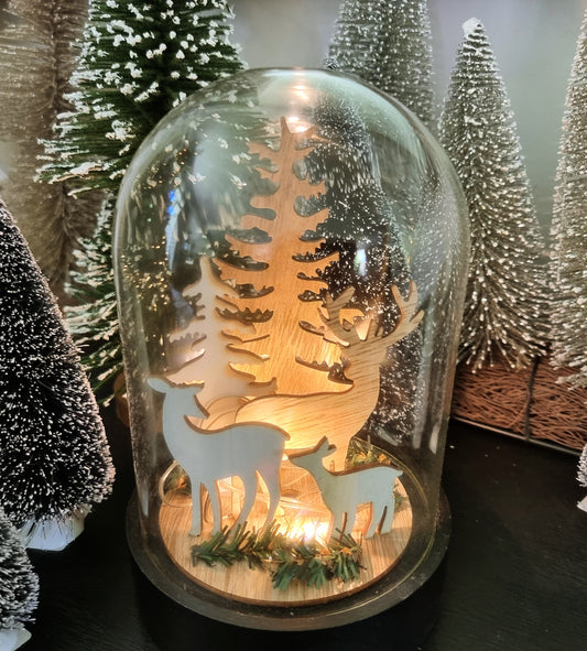 Light up  Stag  Winter Scene