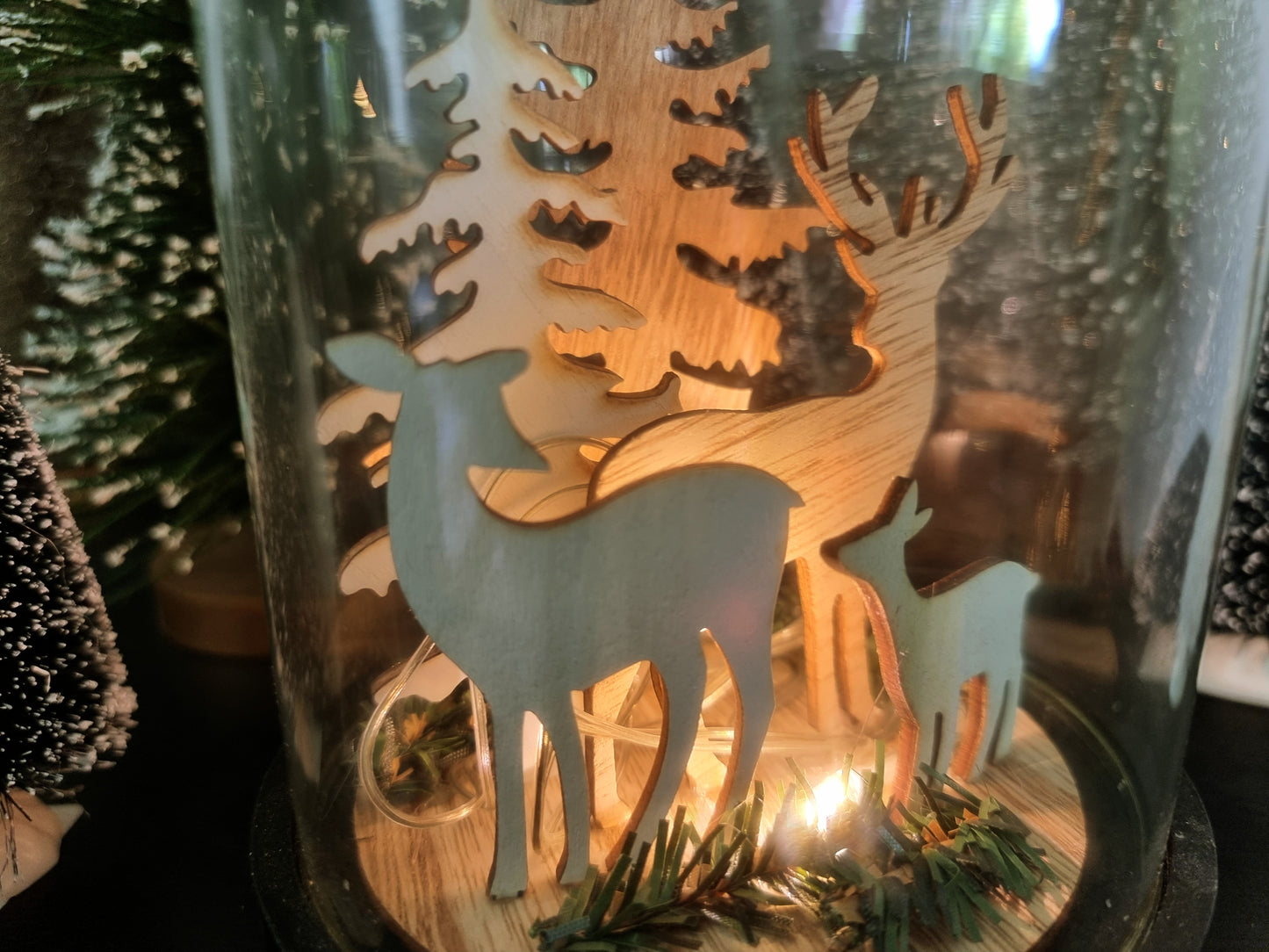 Light up  Stag  Winter Scene