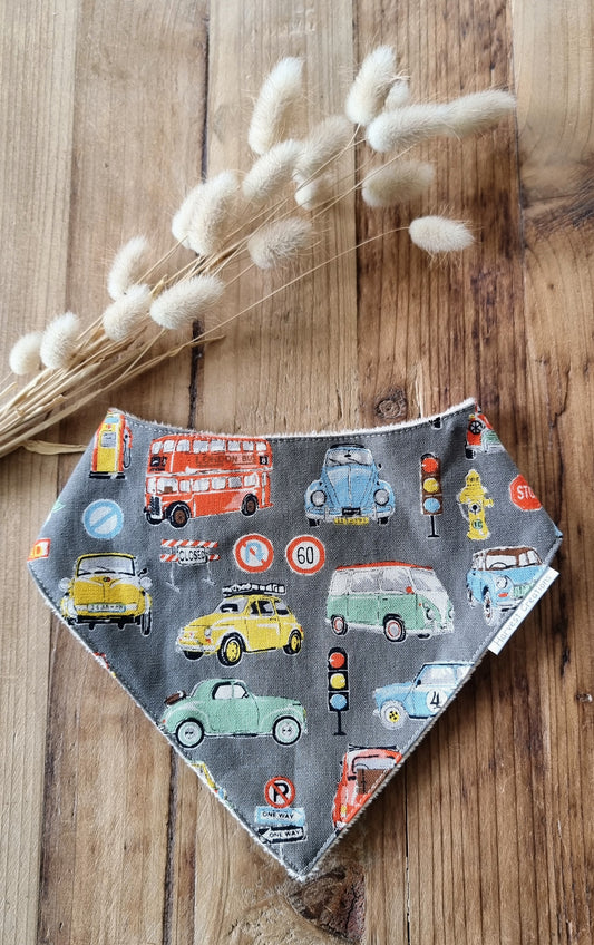 Bandana Bib- Little Trucks