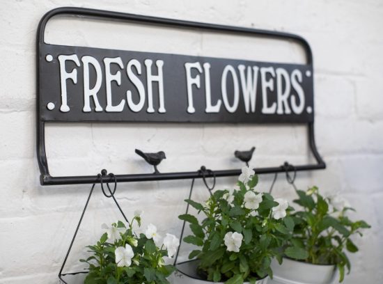 ‘Fresh Flower’ Wall Bucket Decor